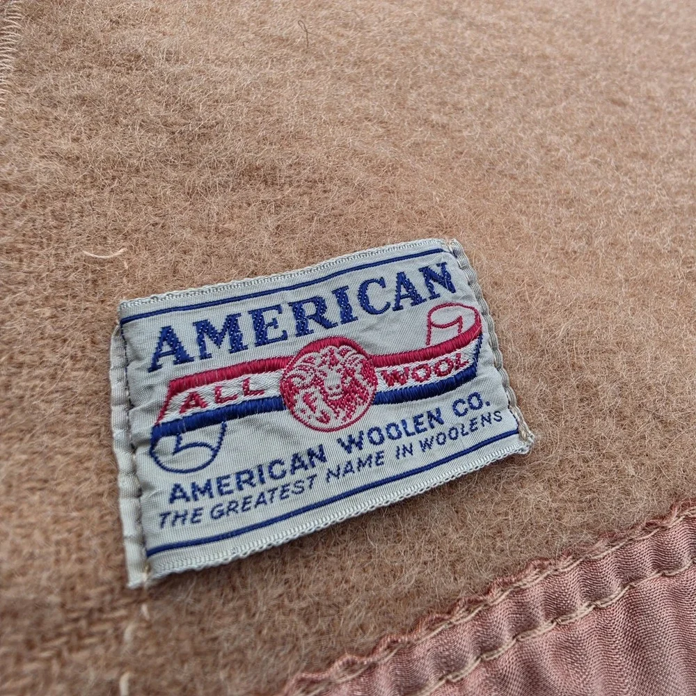 Vintage American Woolen Co. Blanket 47x67